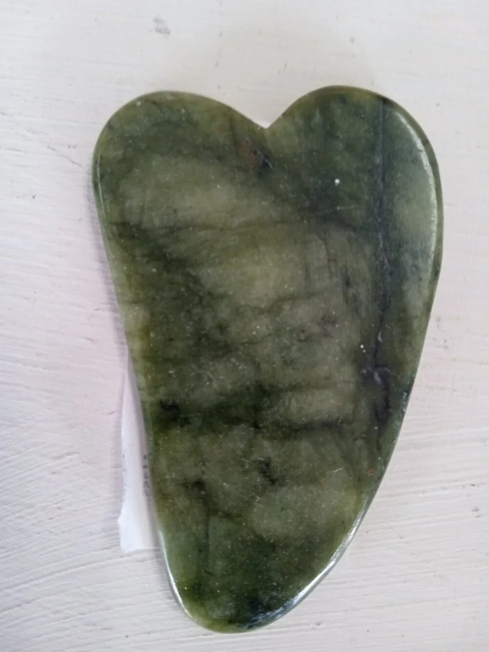 Natural Jade Heart Gua Sha Board – Face Massager & Skin Tool